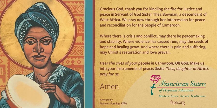 Thea Bowman prayer card 